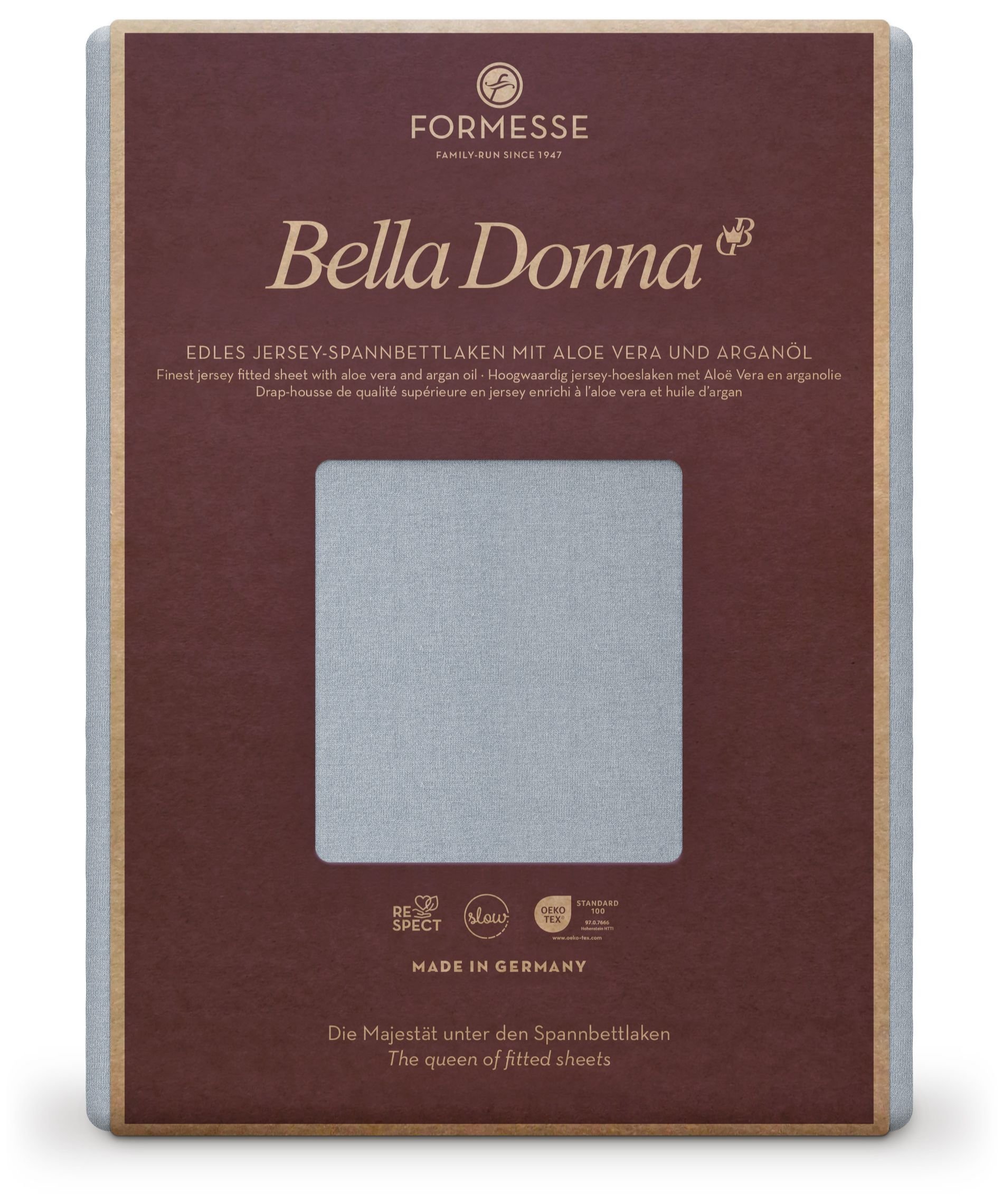 Formesse Spannbettlaken Bella Donna Jersey Hellgrau (0703)