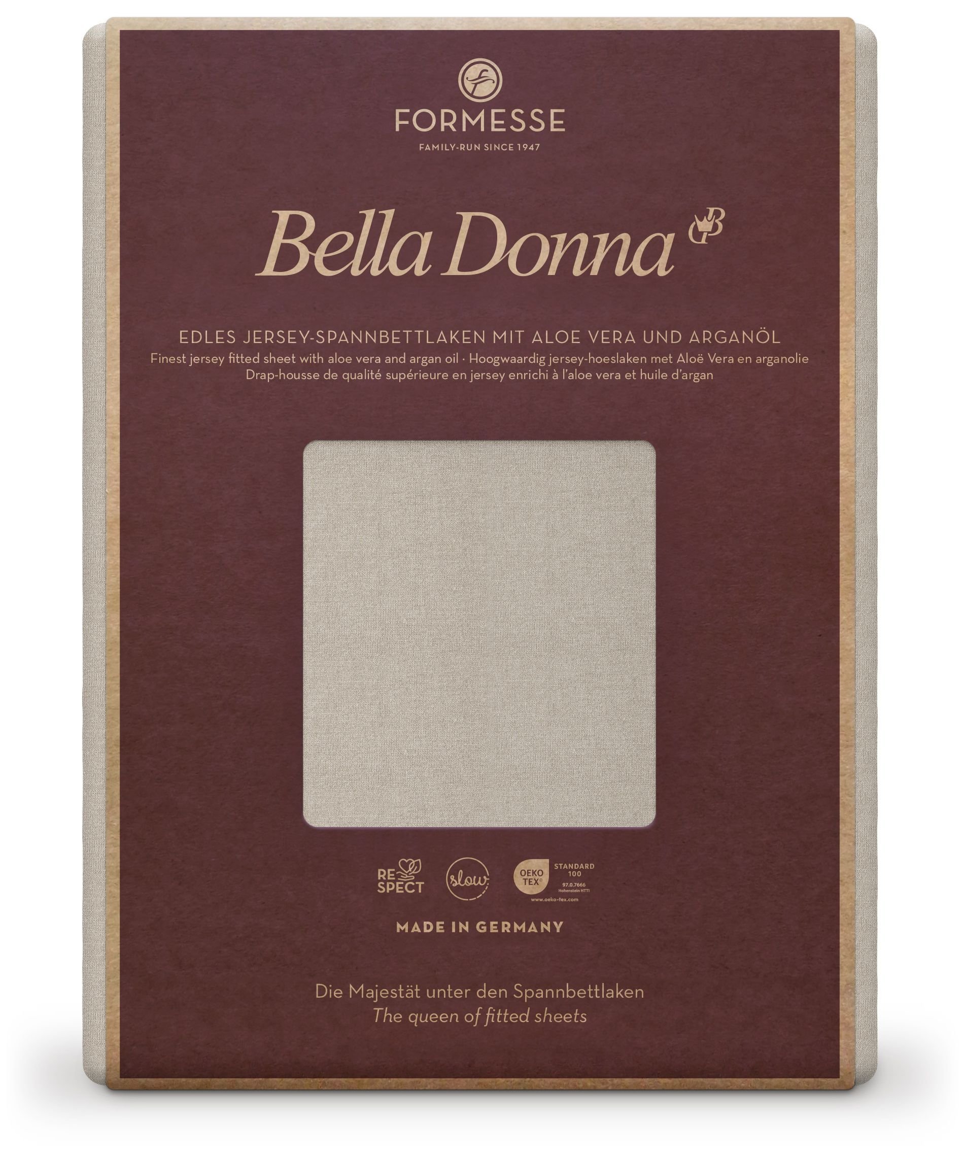 Formesse Spannbettlaken Bella Donna Jersey Perlgrau (0710)