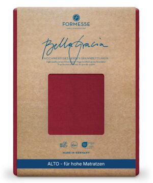 Formesse Spannbettlaken Bella Gracia Alto Carminrot (0188)