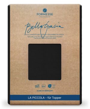 Formesse Spannbettlaken Bella Gracia La Piccola Schwarz (0101)