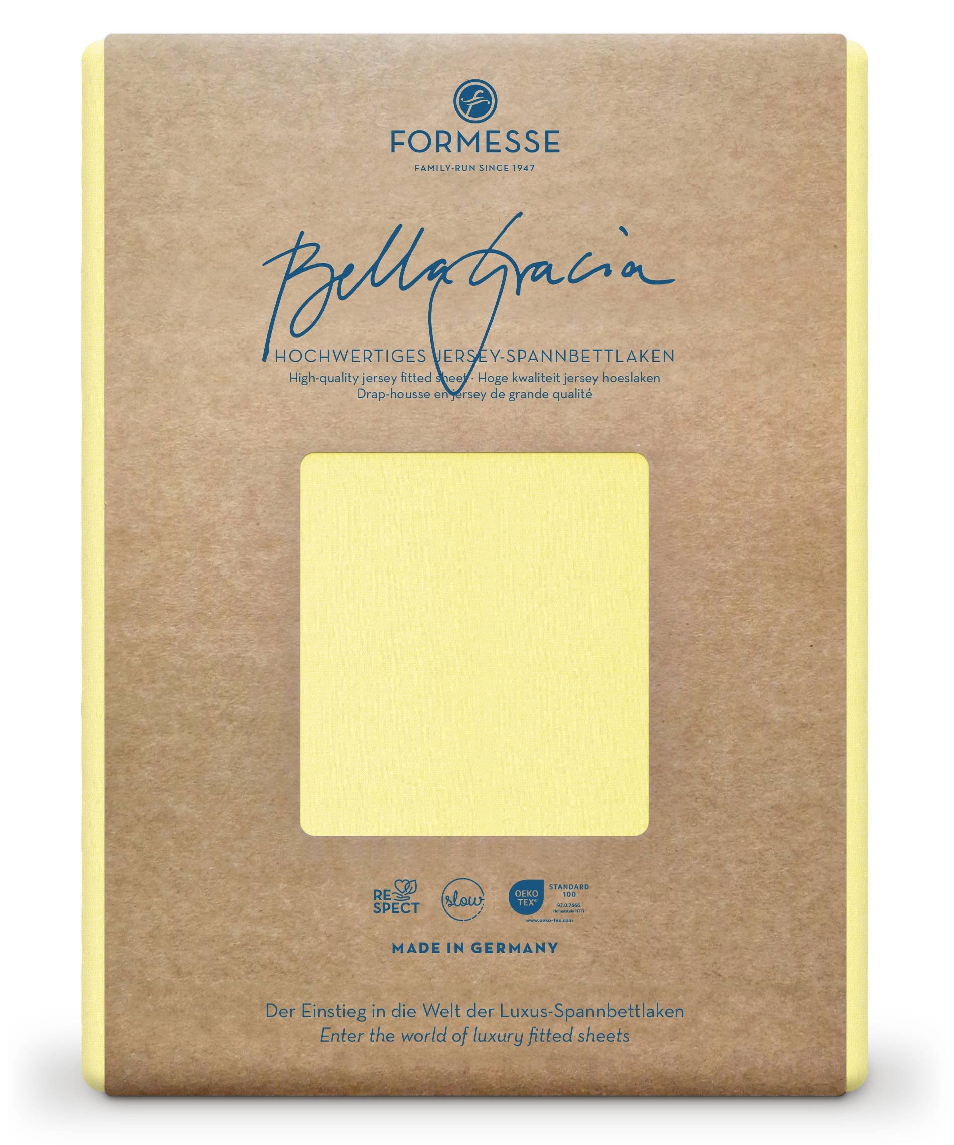 Formesse Spannbettlaken Bella Gracia Hellgelb (0091)