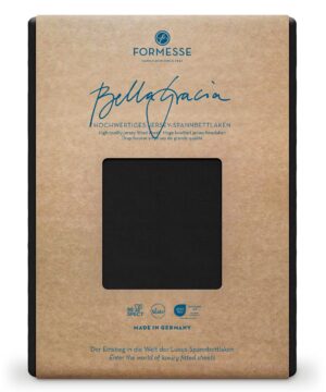 Formesse Spannbettlaken Bella Gracia Schwarz (0101)