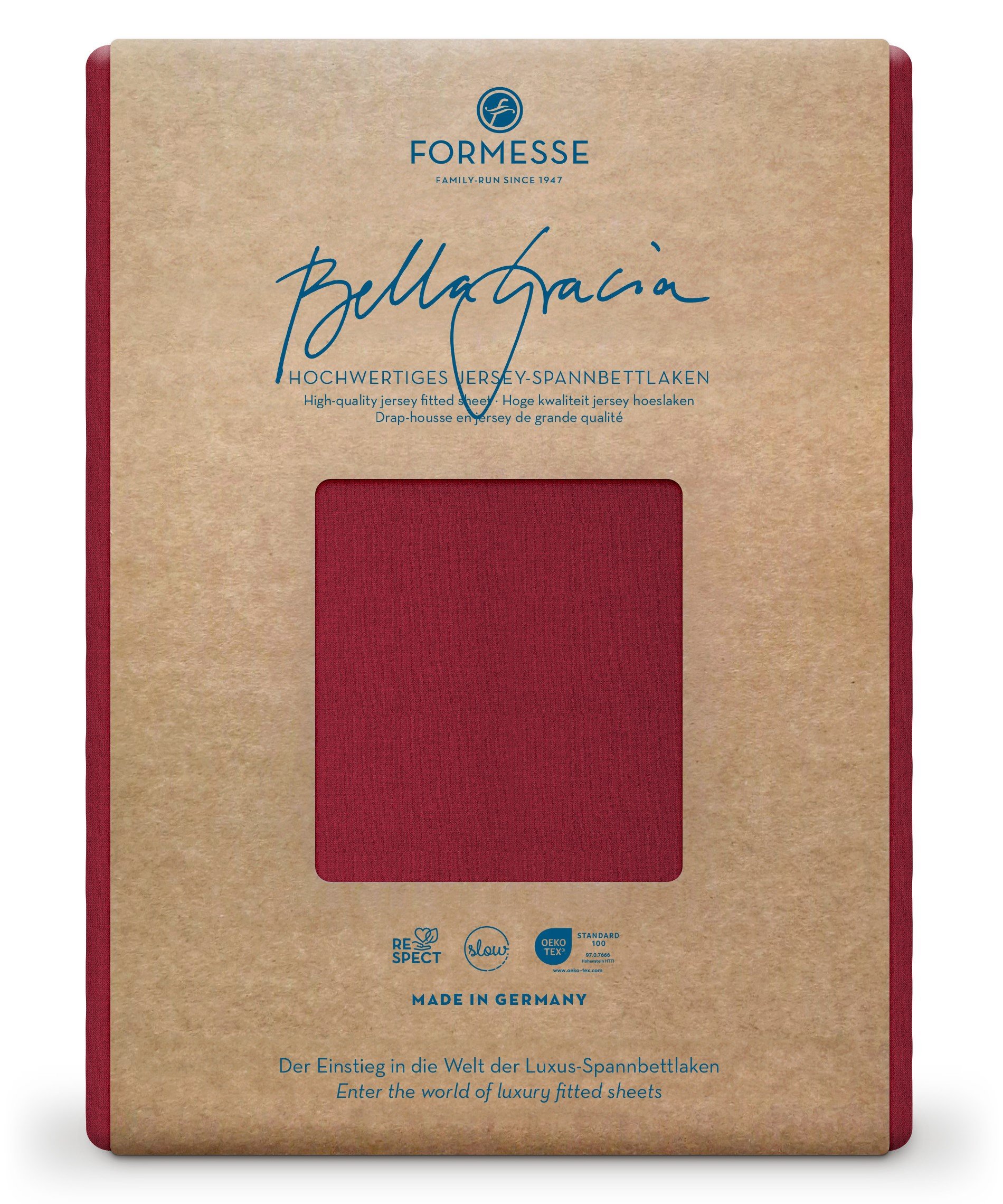 Formesse Spannbettlaken Bella Gracia Karminrot (0188)