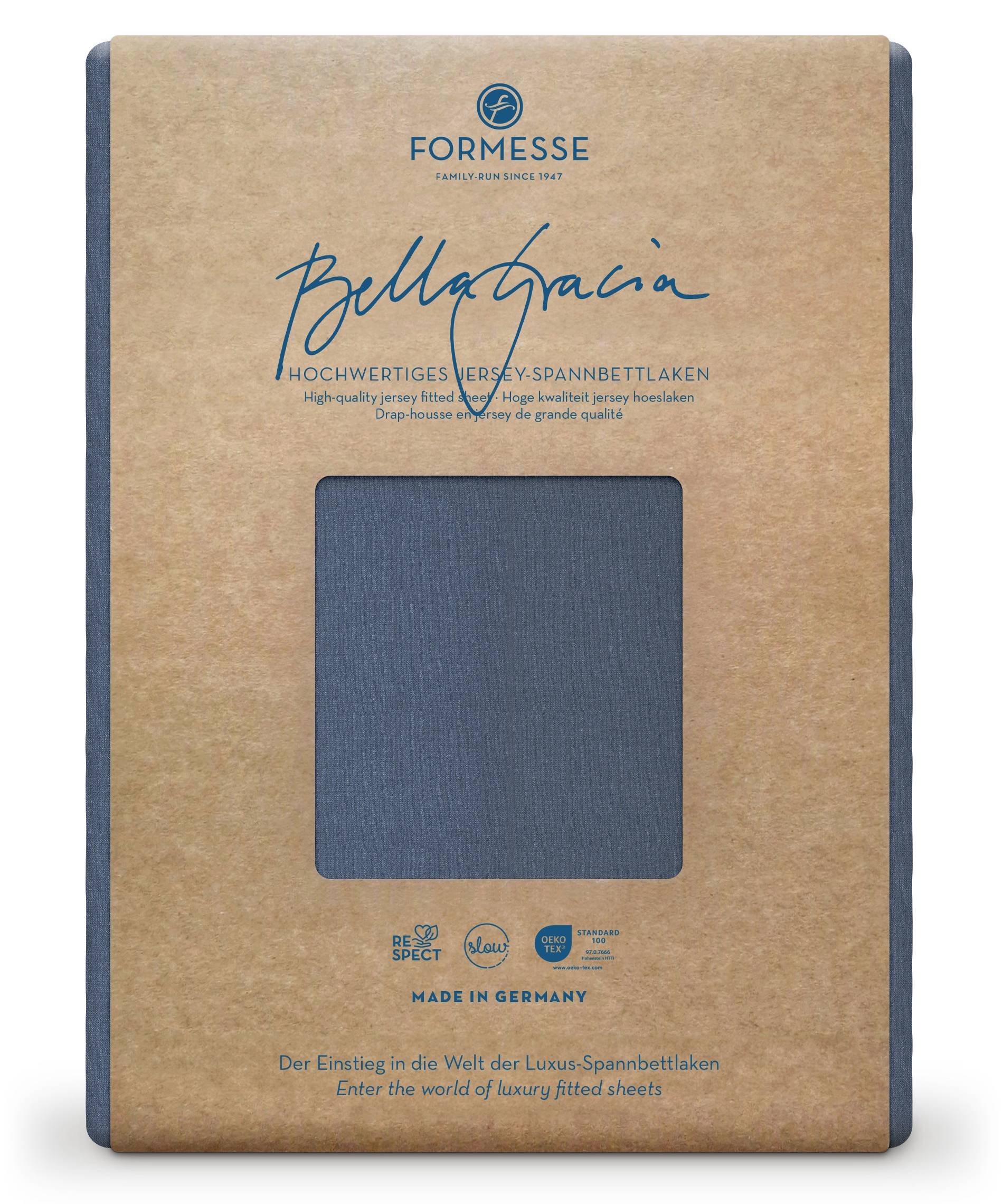 Formesse Spannbettlaken Bella Gracia Blaugrau (0209)