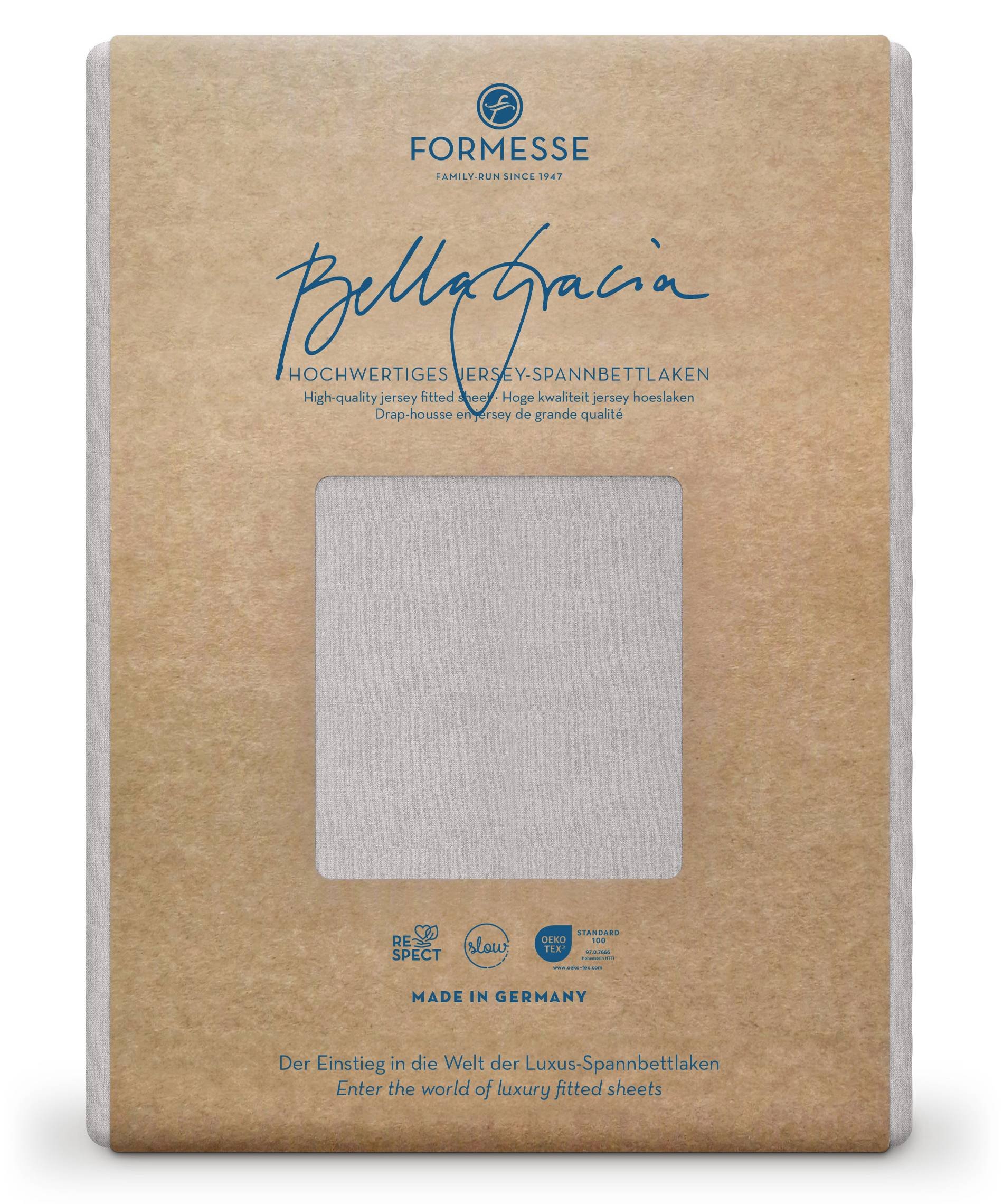 Formesse Spannbettlaken Bella Gracia Nebelgrau (0700)