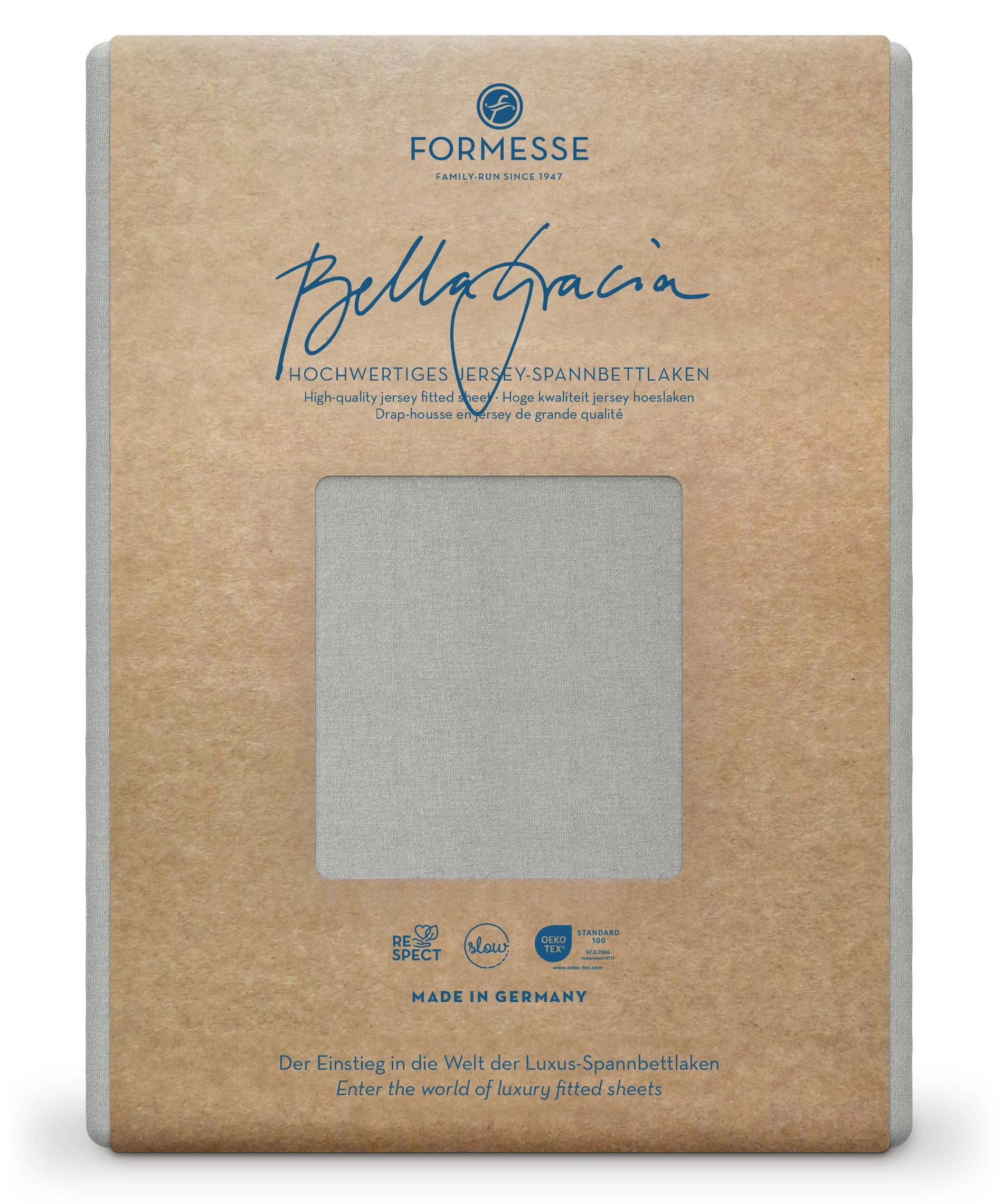 Formesse Spannbettlaken Bella Gracia Hellgrau (0703)