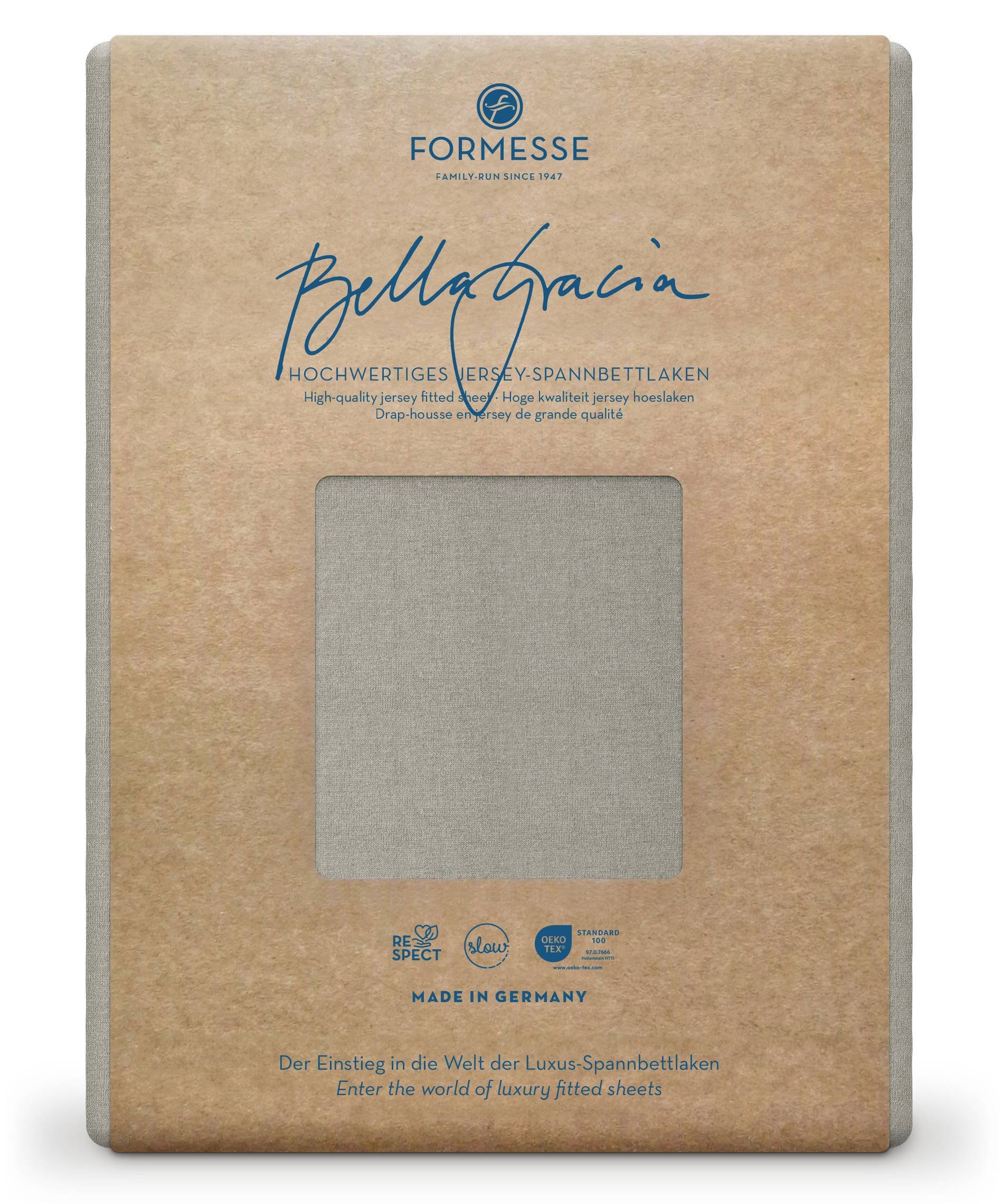 Formesse Spannbettlaken Bella Gracia Perlgrau (0710)