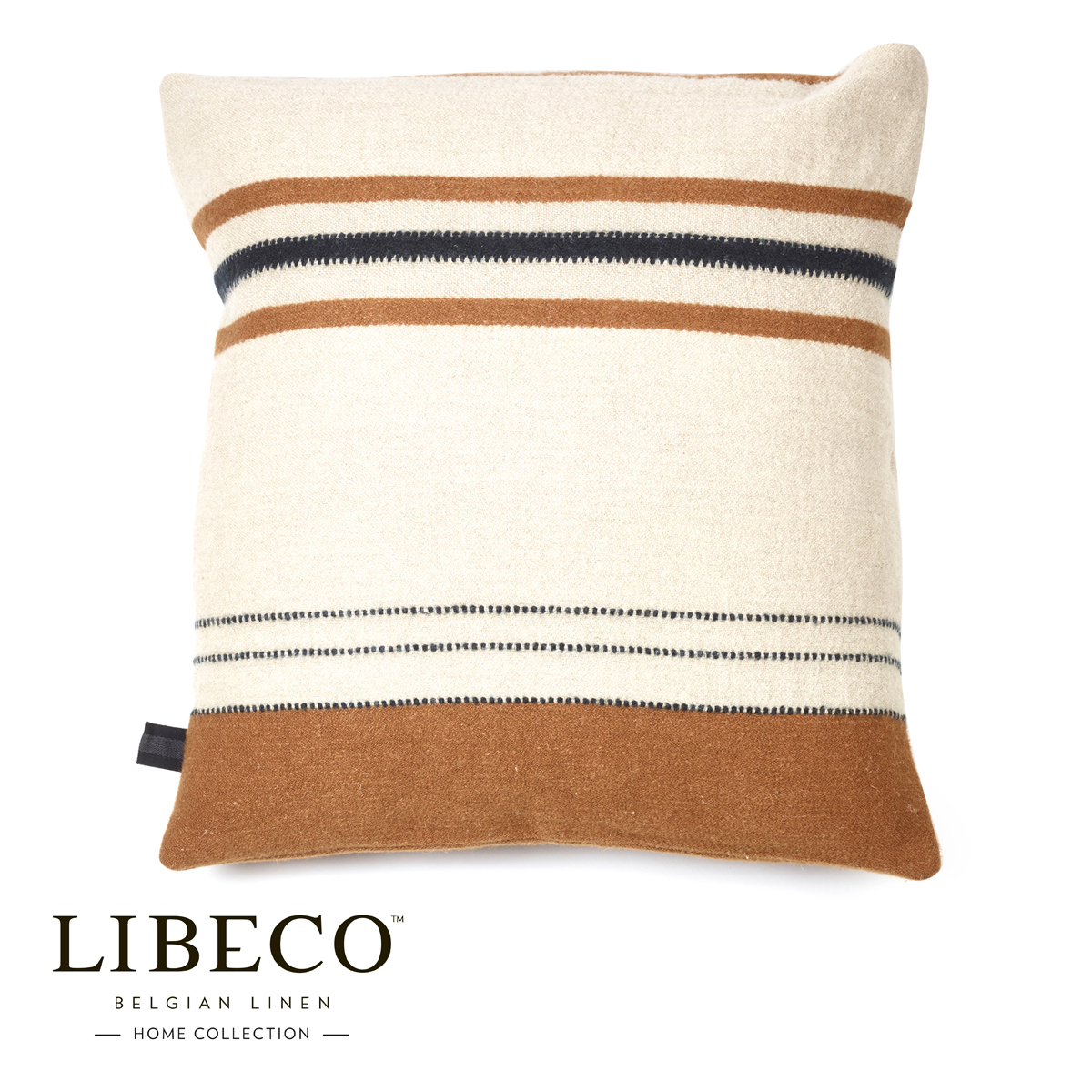 Libeco Dekokissenbezug Foundry Beewax Stripe 63 x 63 cm – Bild 2