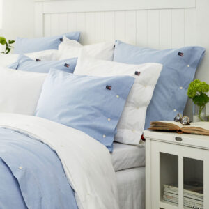 Lexington Bettwäsche Pin Point Oxford Blau
