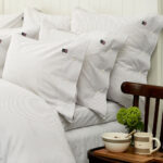Lexington Bettwäsche Pin Point Oxford Grau/Weiß