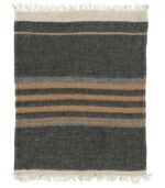 Libeco The Belgian Towel Black Stripe