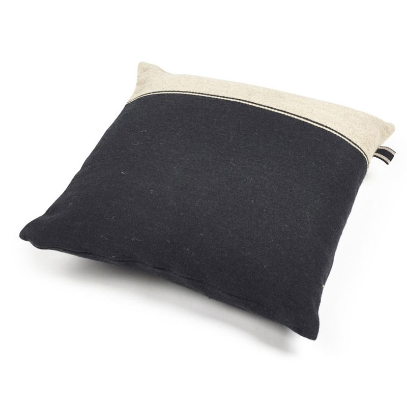Libeco Dekokissenbezug Marshall Black Flax 63 x 63 cm – Bild 2