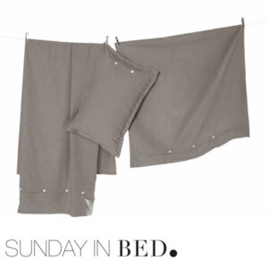 Sunday in Bed Spannbettlaken Solid Colour taupe 90x200 cm EINZELSTÜCK