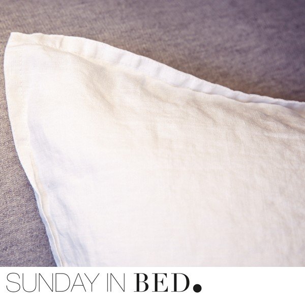Sunday in Bed Bettwäsche Washed Linen Weiß – Bild 3