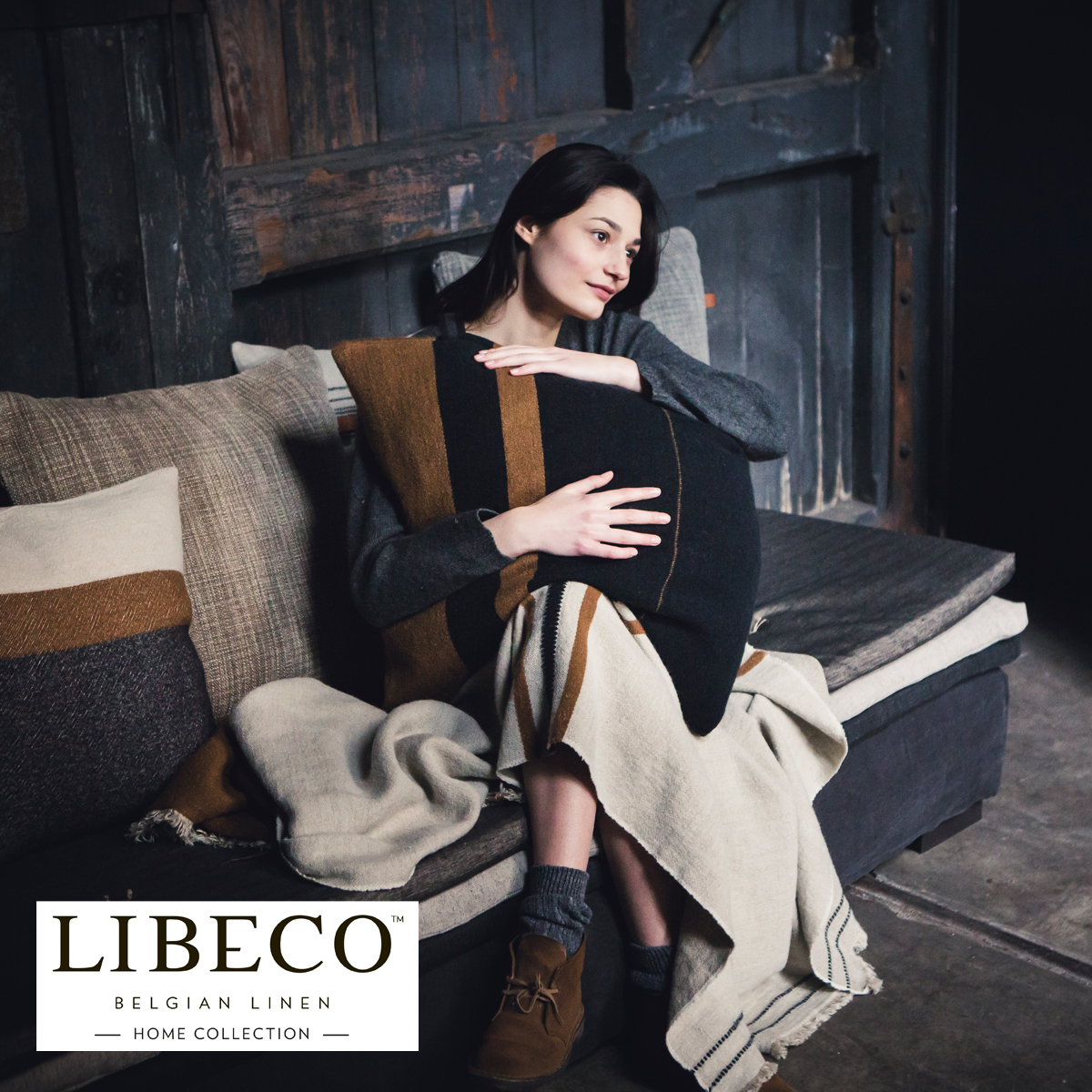 Libeco Dekokissenbezug Oscar 63 x 63 cm – Bild 3