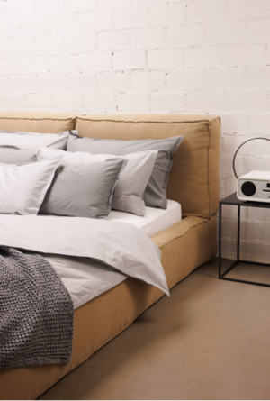Sunday in Bed Spannbertlaken Solid Colour graumeliert