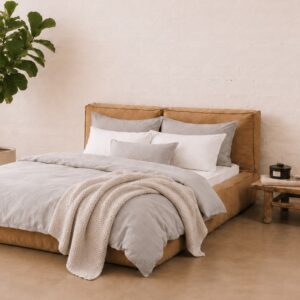 Sunday in Bed Bettwäsche Washed Cotton Grau
