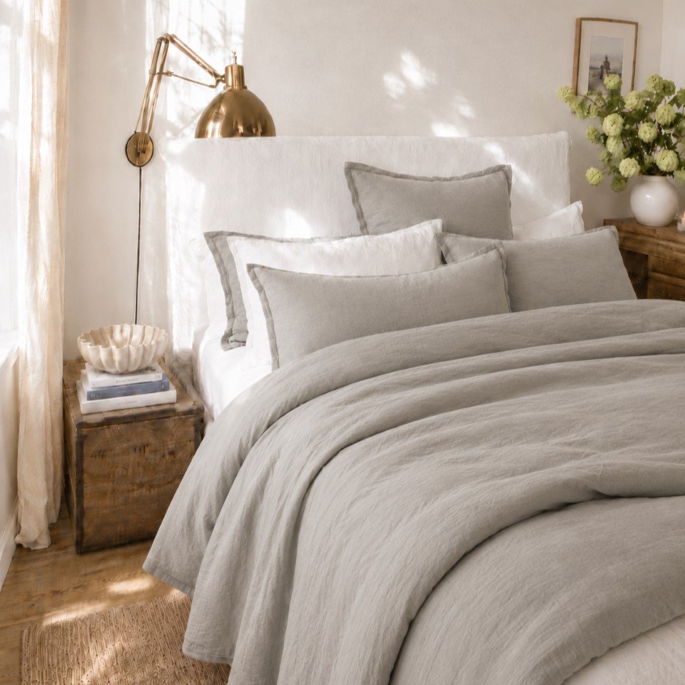Sunday in Bed Bettwäsche Washed Linen Grey