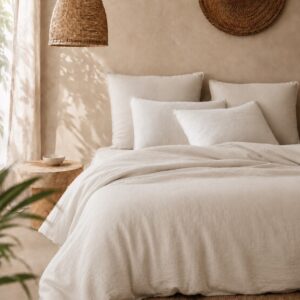Sunday in Bed Bettwäsche Washed Linen Kalk