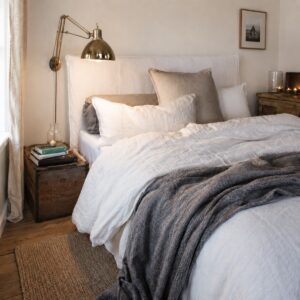 Sunday in Bed Bettwäsche Washed Linen Weiß