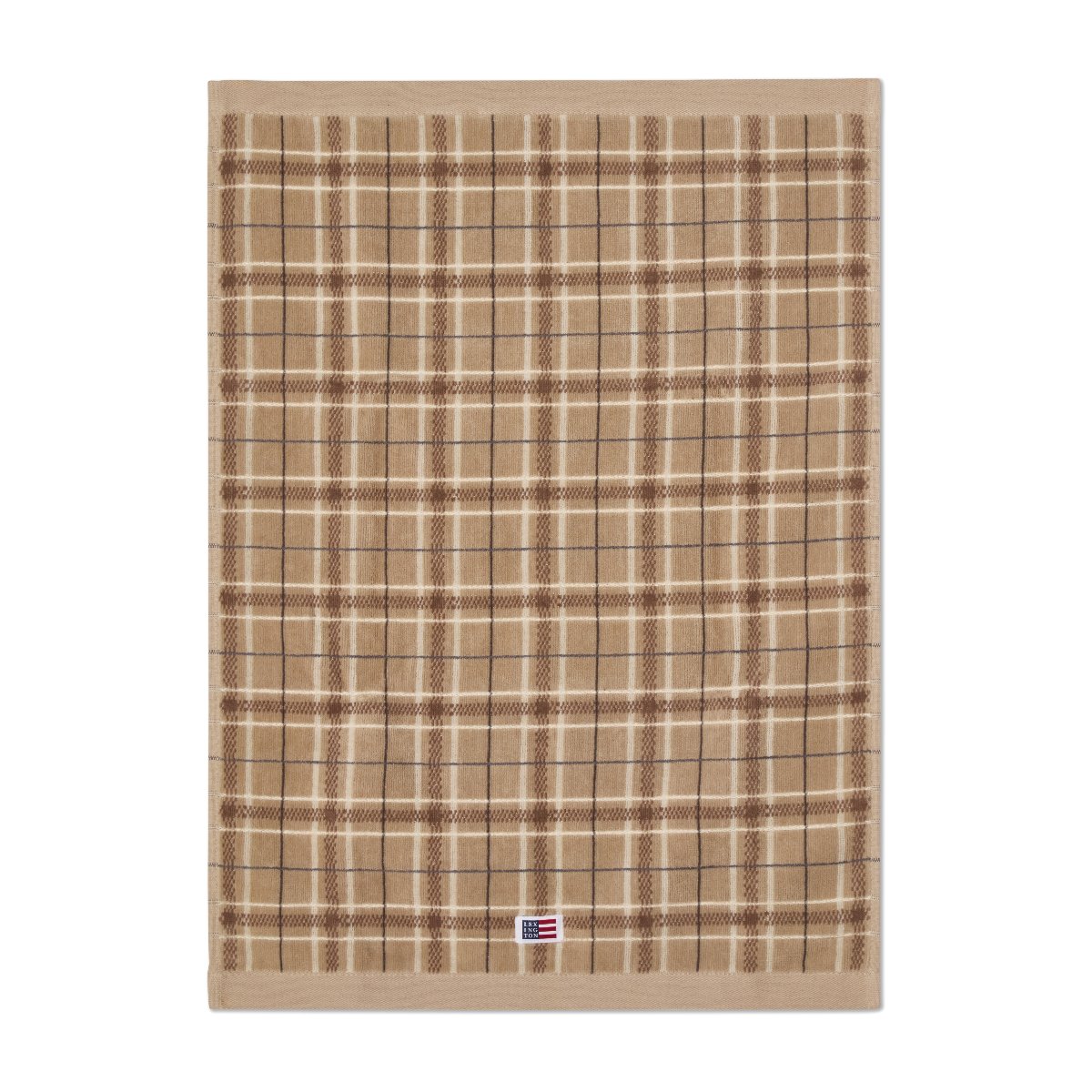 Lexington Handtuch-Set kariert Beige/Grau 2 × 50 × 70 cm – Bild 2