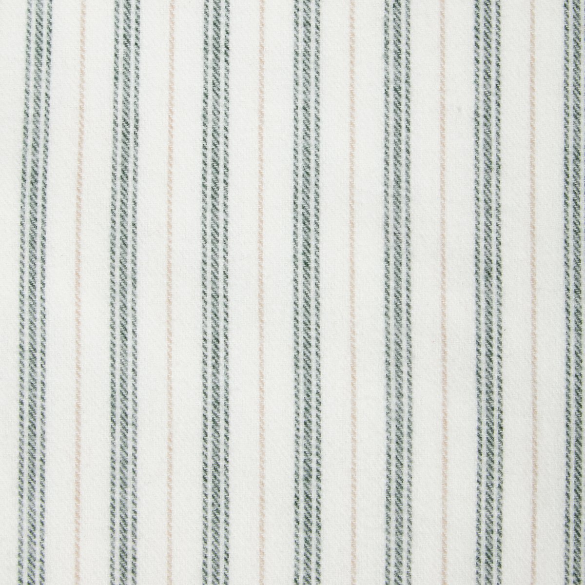 Lexington Bettwäsche Flanell gestreift Weiß/Grün/Beige – Bild 5