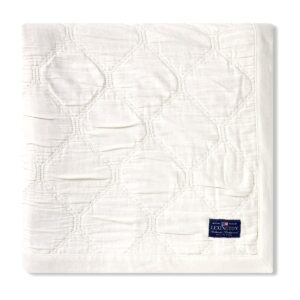 Lexington Tagesdecke Jacquard Bio-Baumwolle Hellbeige 260 × 240 cm
