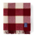 Lexington Plaid recycelte Wolle kariert Rot/Hellbeige/Beige 130 × 170 cm